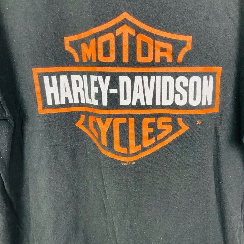 HARLEY DAVIDSON black Wisconsin cotton short sleeve shirt size XL - Picture 4 of 11